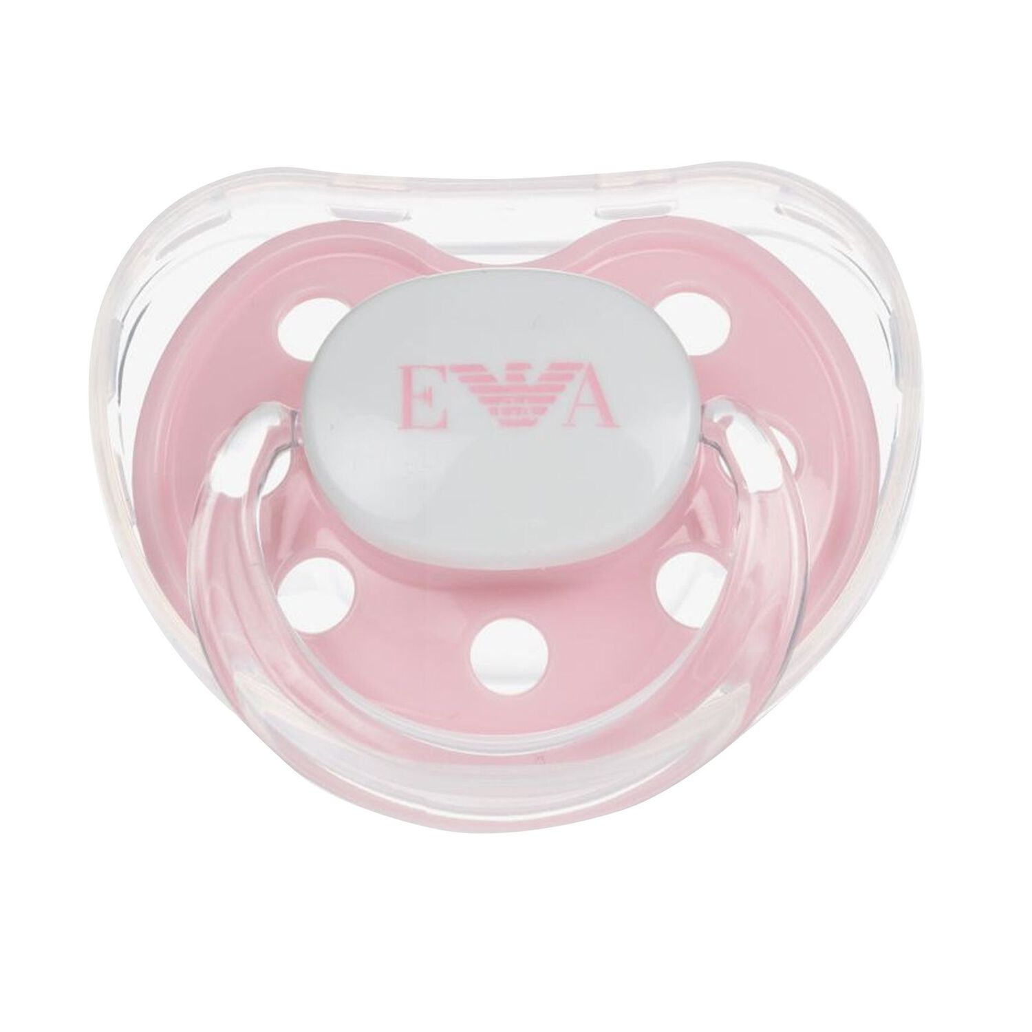 Baby Girls Pink Dummy & Clip Set, 2, hi-res