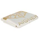 Baby Girls Ivory & Gold Logo Blanket, 1, hi-res