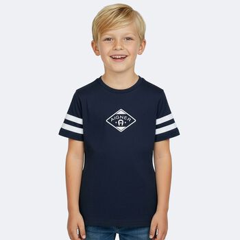Boys Navy Blue Logo T-Shirt