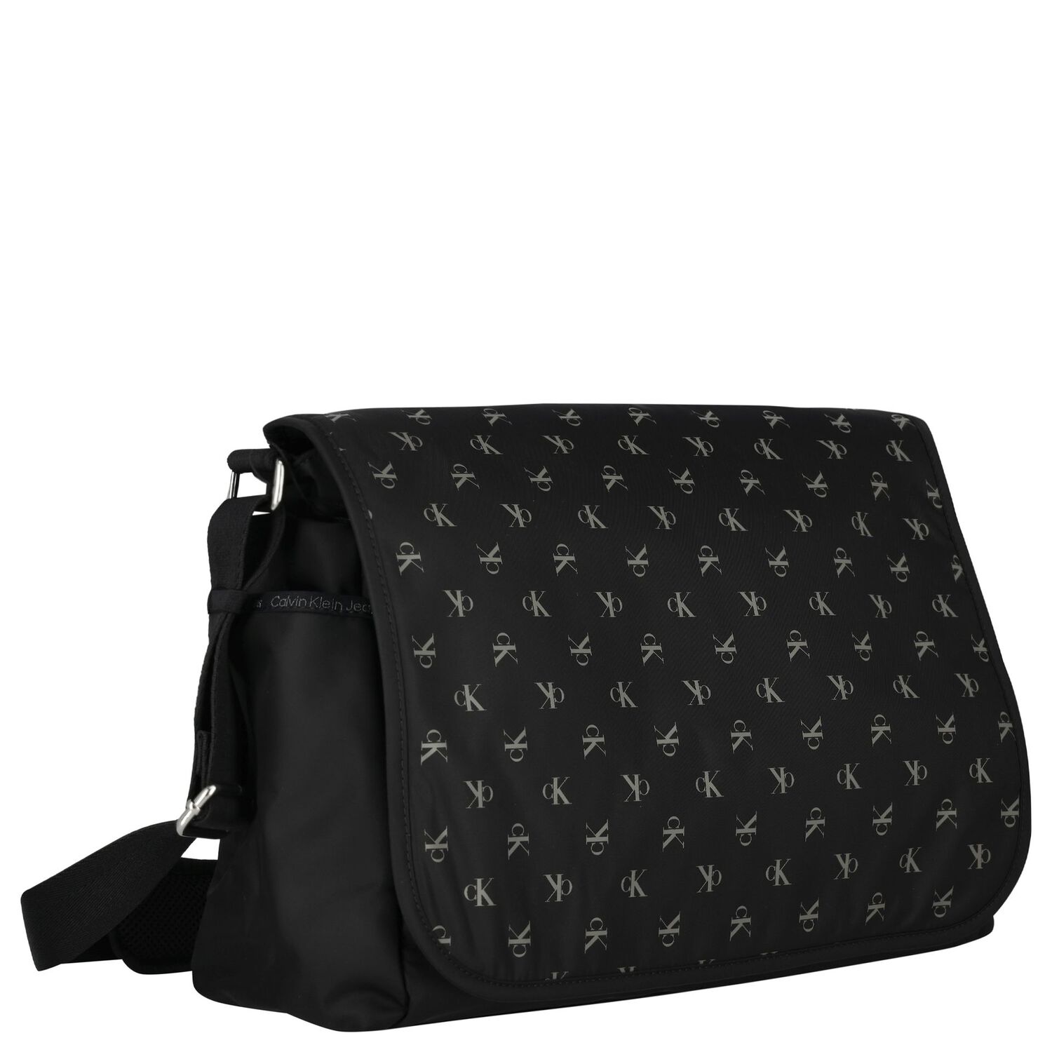 Black logo Baby Changing Bag, 1, hi-res