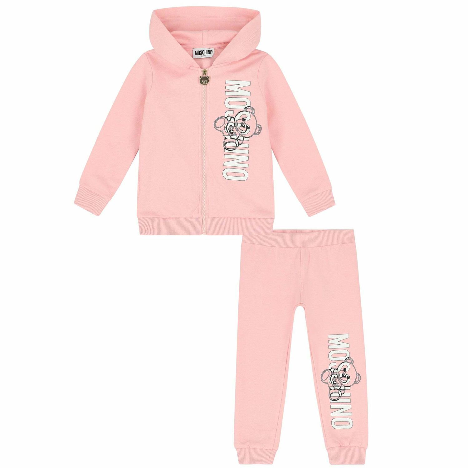 Younger Girls Pink Logo Tracksuit, 1, hi-res image number null