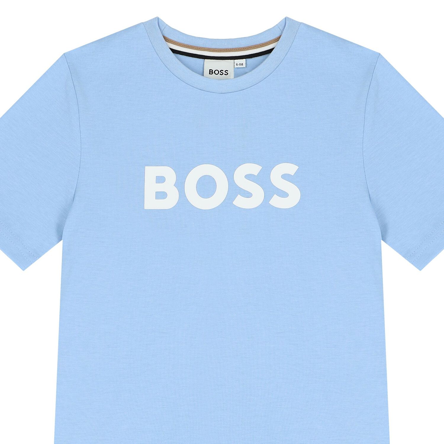 Boys Pale Blue Logo T-Shirt, 5, hi-res
