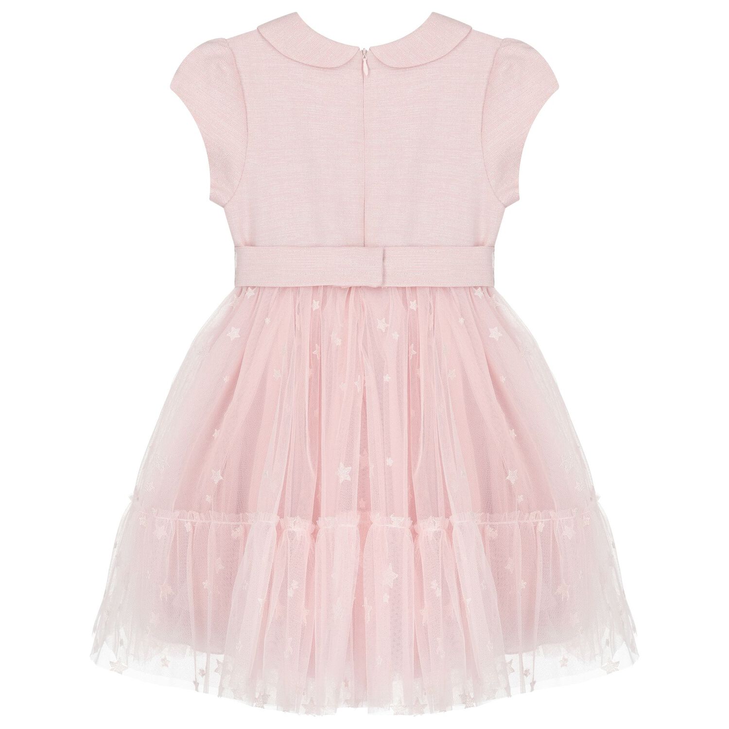 Girls Pink Tulle Star Dress, 1, hi-res