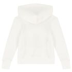 Ivory Cotton Logo Hooded Top, 1, hi-res
