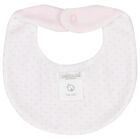Baby Girls Pink Heart & Polka Dot Bib, 1, hi-res