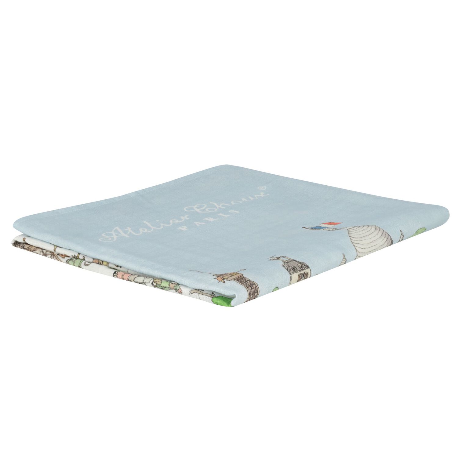 Paris Baby Swaddle Carré Blanket, 1, hi-res