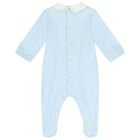 Baby Boys Blue Babygrow, 1, hi-res