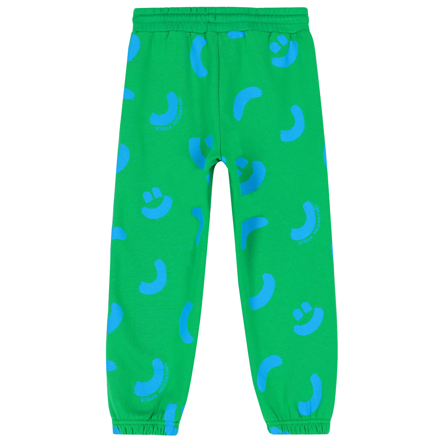 Boys Green Smiley Joggers, 1, hi-res