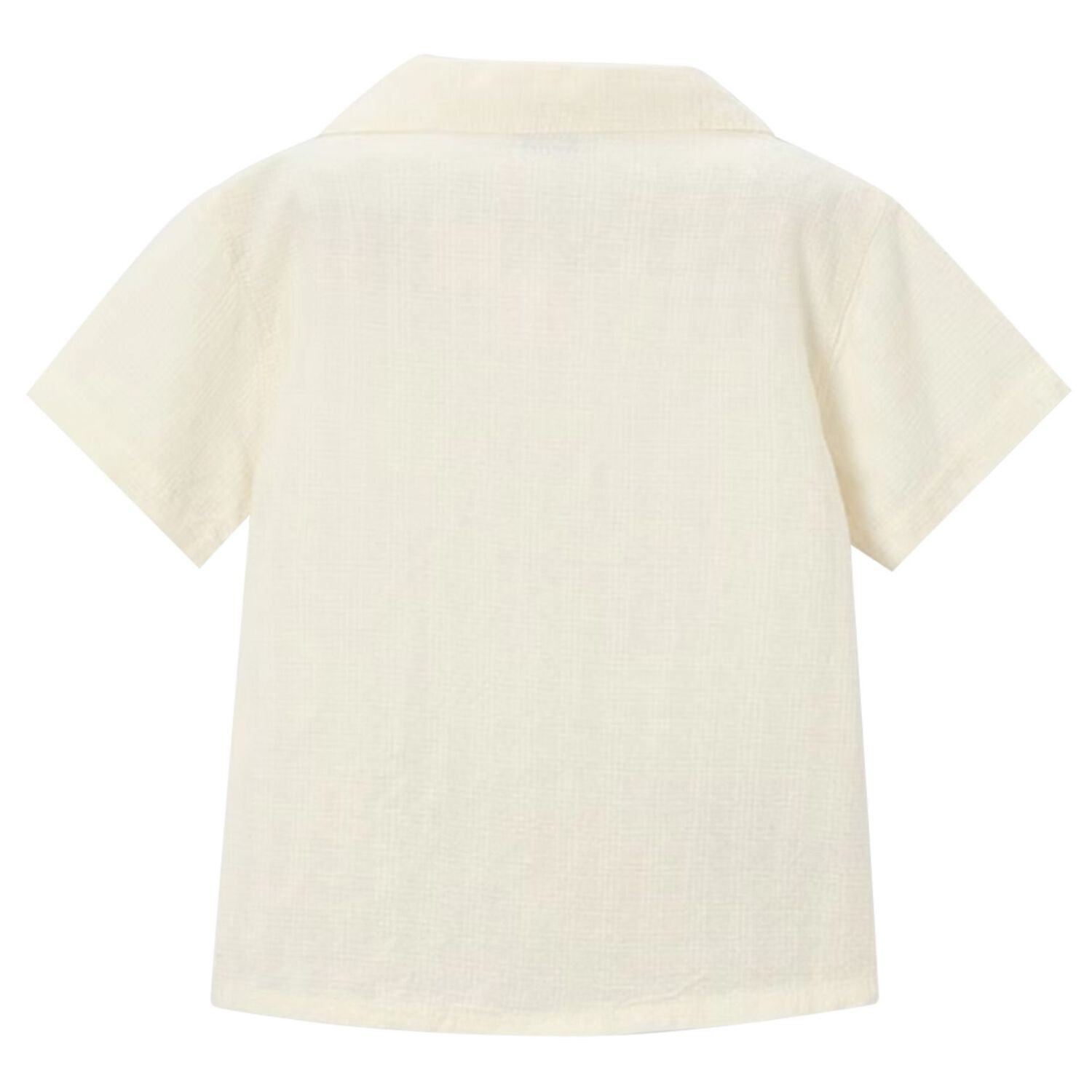 Boys Ivory Embroidered Shirt, 1, hi-res