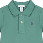 Baby Boys Green & Blue Logo Shorts Set, 1, hi-res