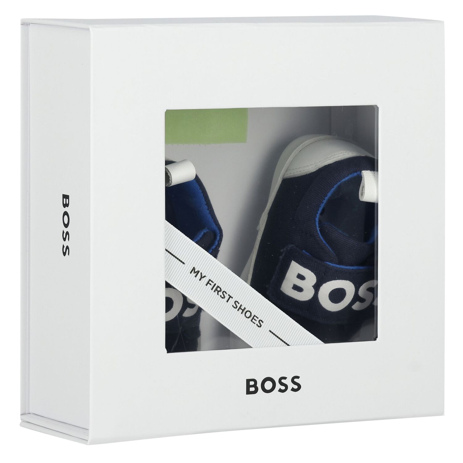 Baby Boys Navy Blue Logo Pre Walker Shoes, 1, hi-res