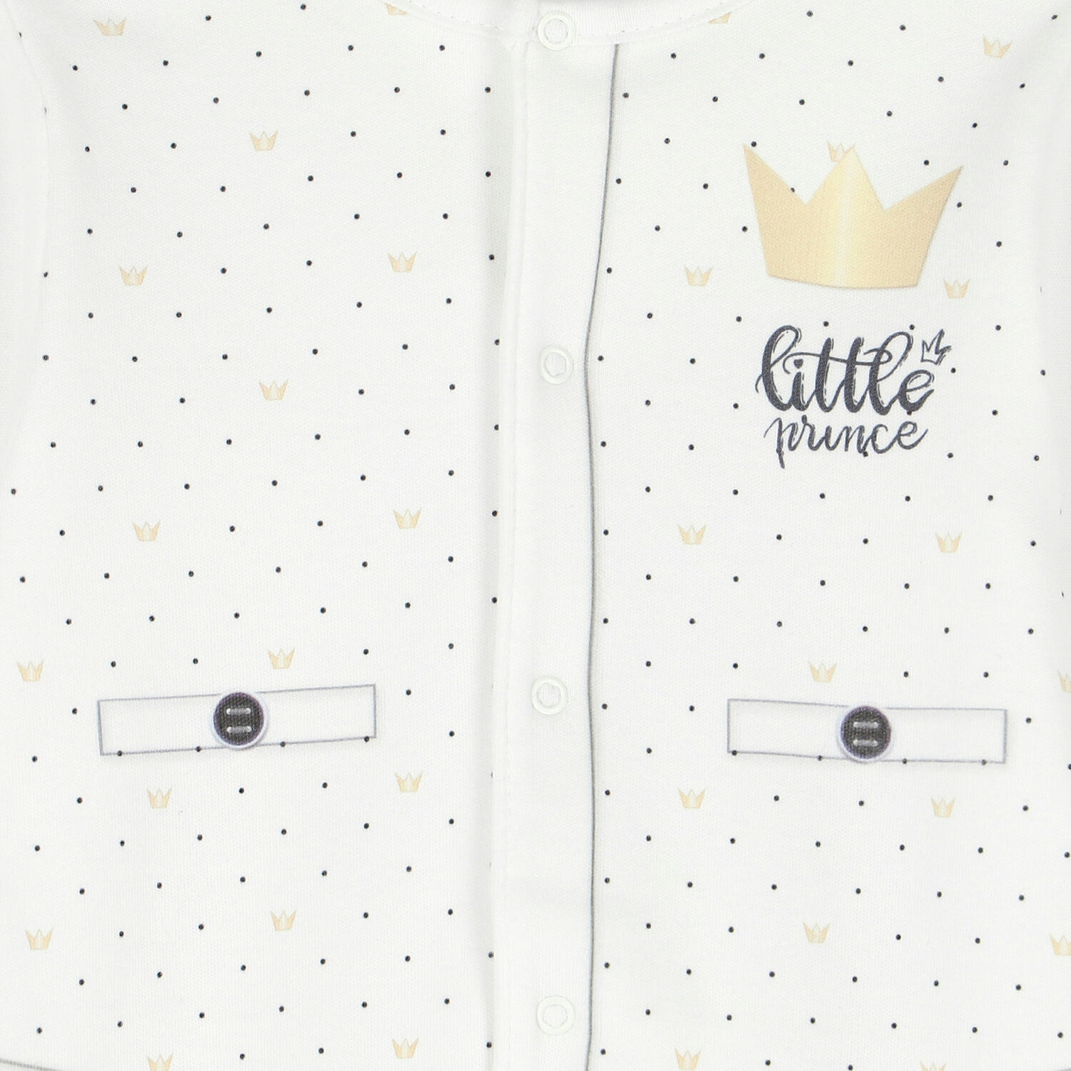 Baby Boys White Babygrow, 1, hi-res