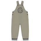 Younger Boys Green & White Ikonik Karl Dungaree Set , 1, hi-res