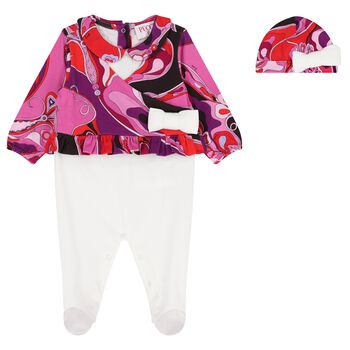 Baby Girls Multi-Coloured Orchidee Babygrow Gift Set