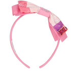 Girls Pink Bow Headband, 1, hi-res
