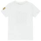 Boys White Logo T-Shirt, 1, hi-res