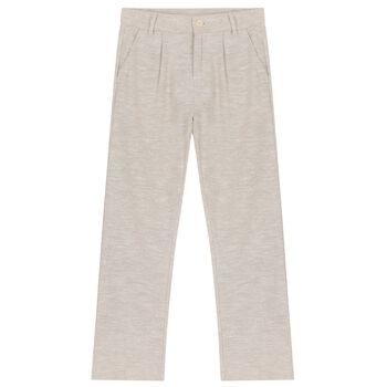 Boys Beige Trousers
