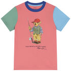 Boys Pink Polo Bear T-Shirt, 1, hi-res