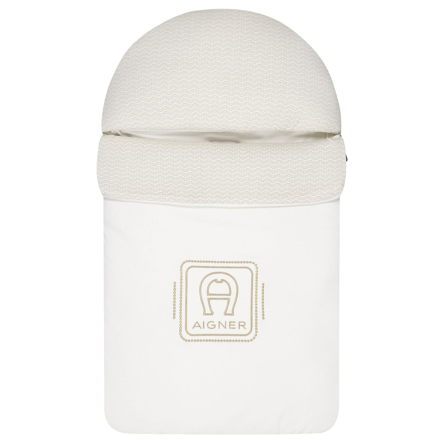 Ivory & Gold Logo Baby Nest, 1, hi-res