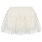 Girls Ivory Tulle Skirt, 1, hi-res