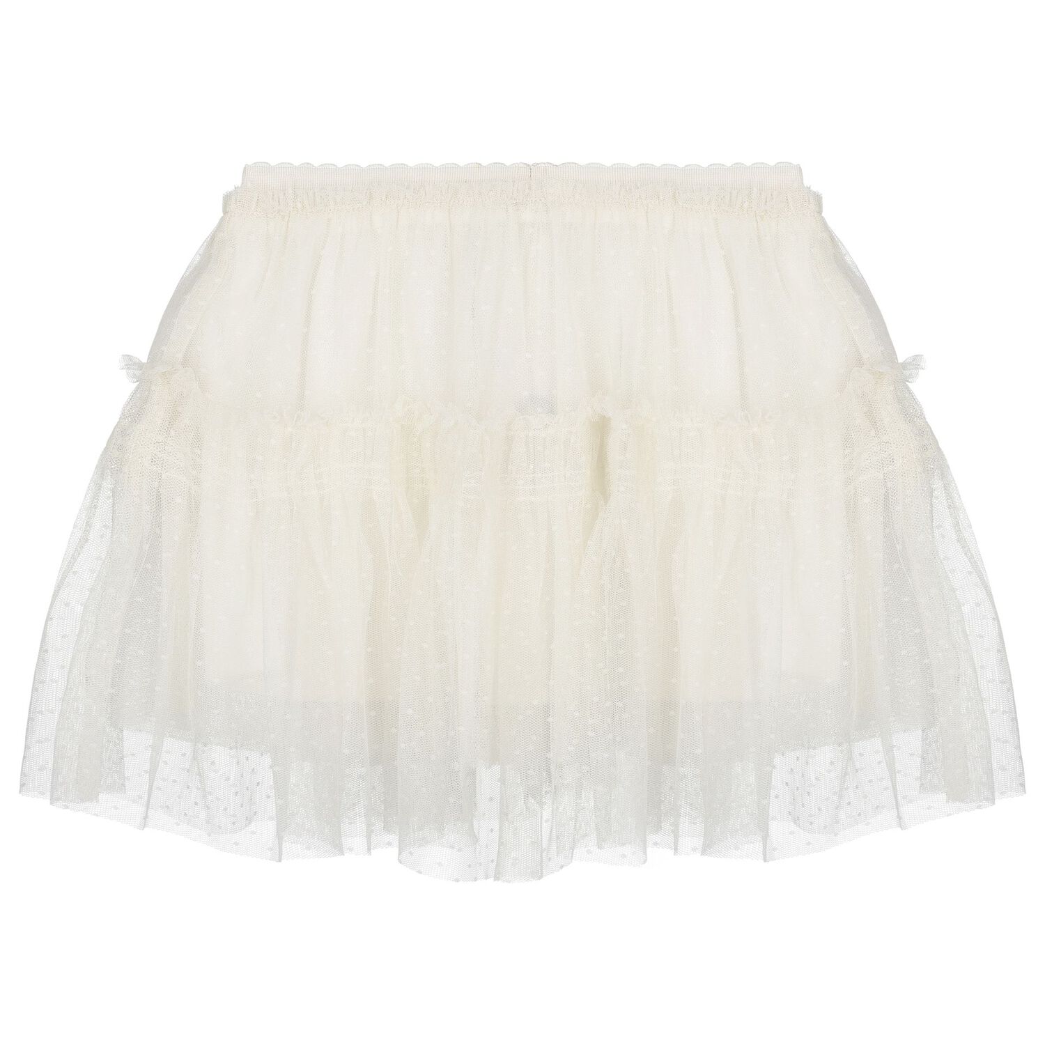 Girls Ivory Tulle Skirt, 1, hi-res image number null