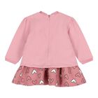 Baby Girls Pink Doodle Dress, 1, hi-res
