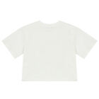 Girls Ivory Logo T-Shirt, 1, hi-res