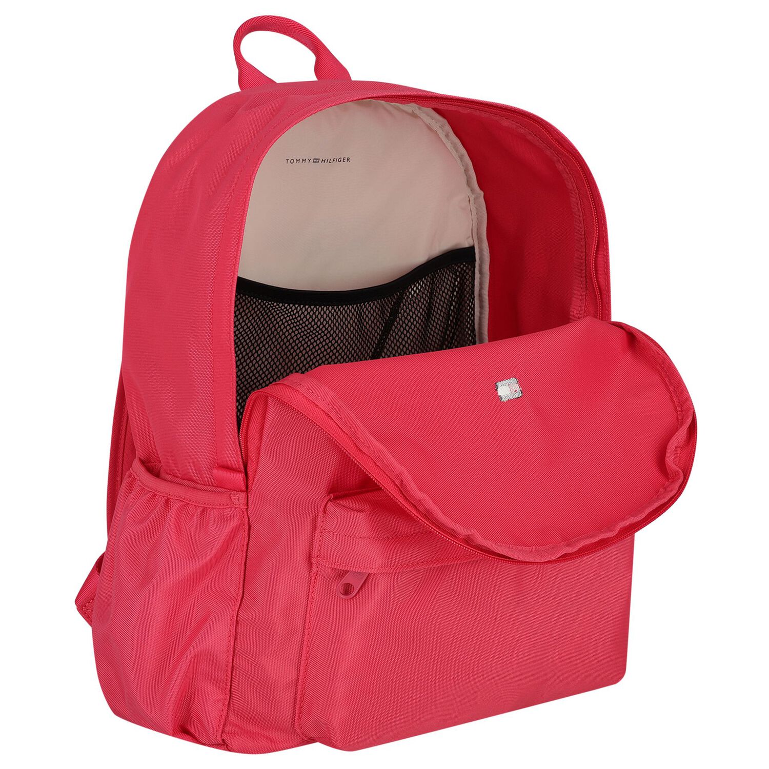 Girls Pink Logo Backpack, 3, hi-res