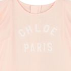 Younger Girls Pink Logo Dress, 2, hi-res