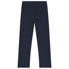 Boys Navy Blue Logo Joggers, 2, hi-res