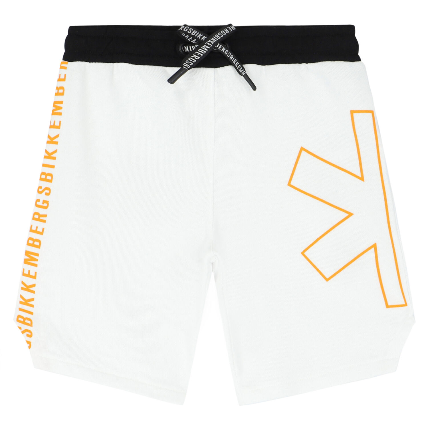 Boys White Logo Shorts, 1, hi-res