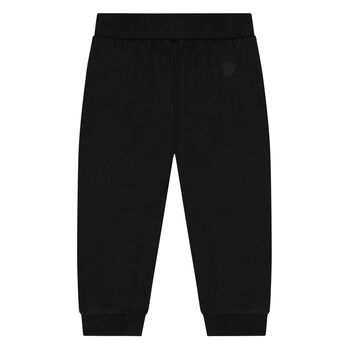 Younger Black Teddy Bear Logo Joggers