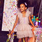 Girls Pink Tulle Dress, 1, hi-res