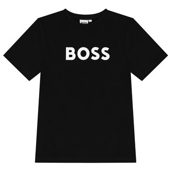 Boys Black Logo T-Shirt