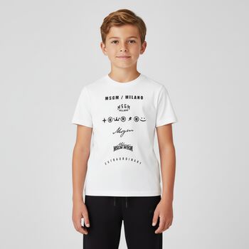 Boys Ivory Logo T-Shirt