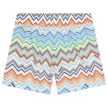 Boys Multi-Coloured Zig Zag Swim Shorts