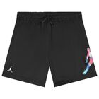 Boys Black Jordan Logo Shorts, 1, hi-res