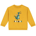 Younger Boys Yellow & Navy Blue Tracksuit, 1, hi-res
