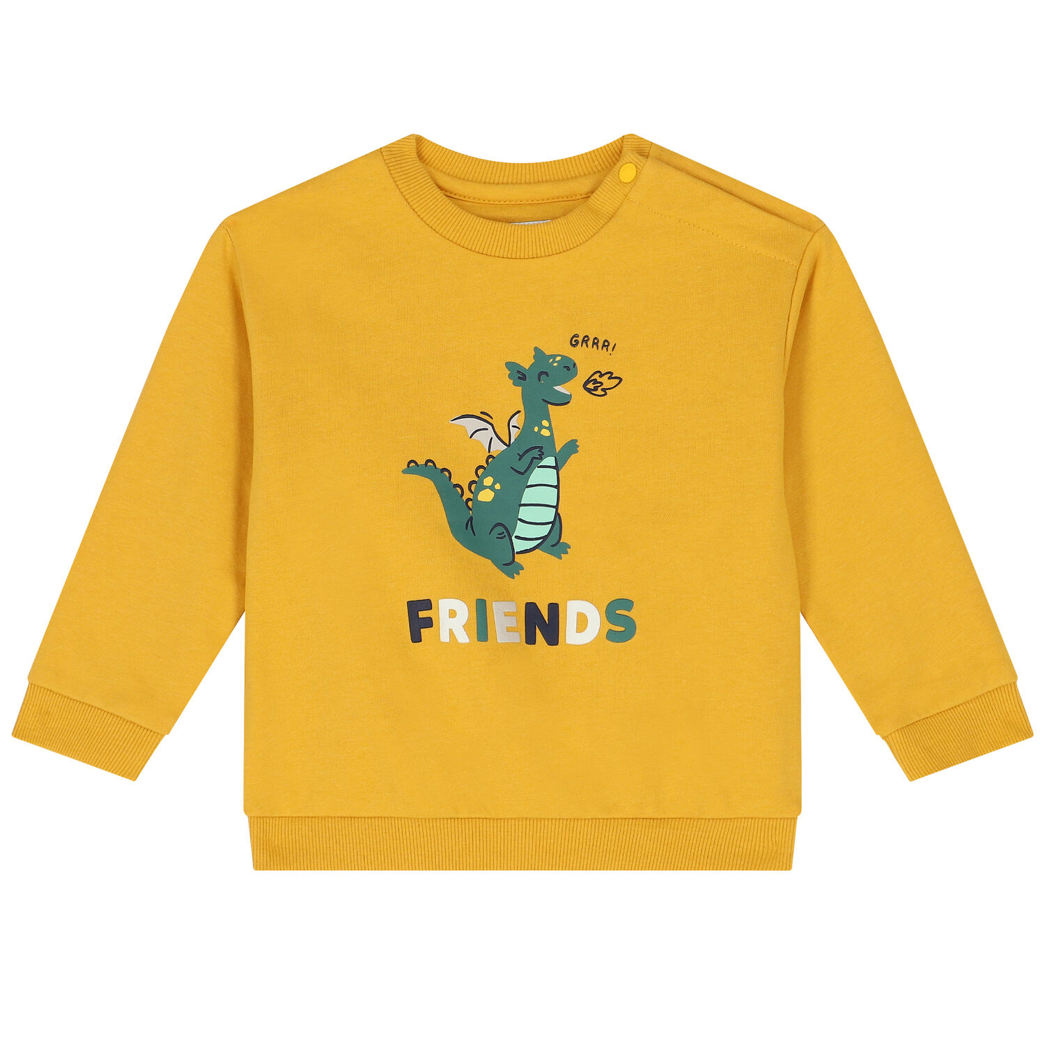 Younger Boys Yellow & Navy Blue Tracksuit, 1, hi-res