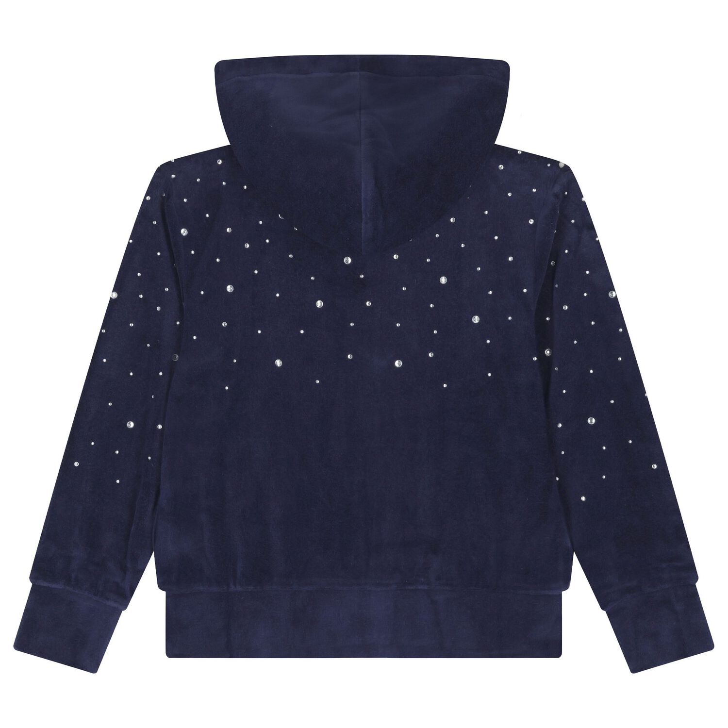 Girls Navy Blue Embellished Tracksuit, 1, hi-res