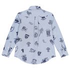 Boys Blue Logo Shirt, 1, hi-res