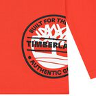 Boys Orange Logo Long Sleeve Top, 2, hi-res