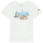 White & Black SpongeBob Logo Shorts Set, 1, hi-res