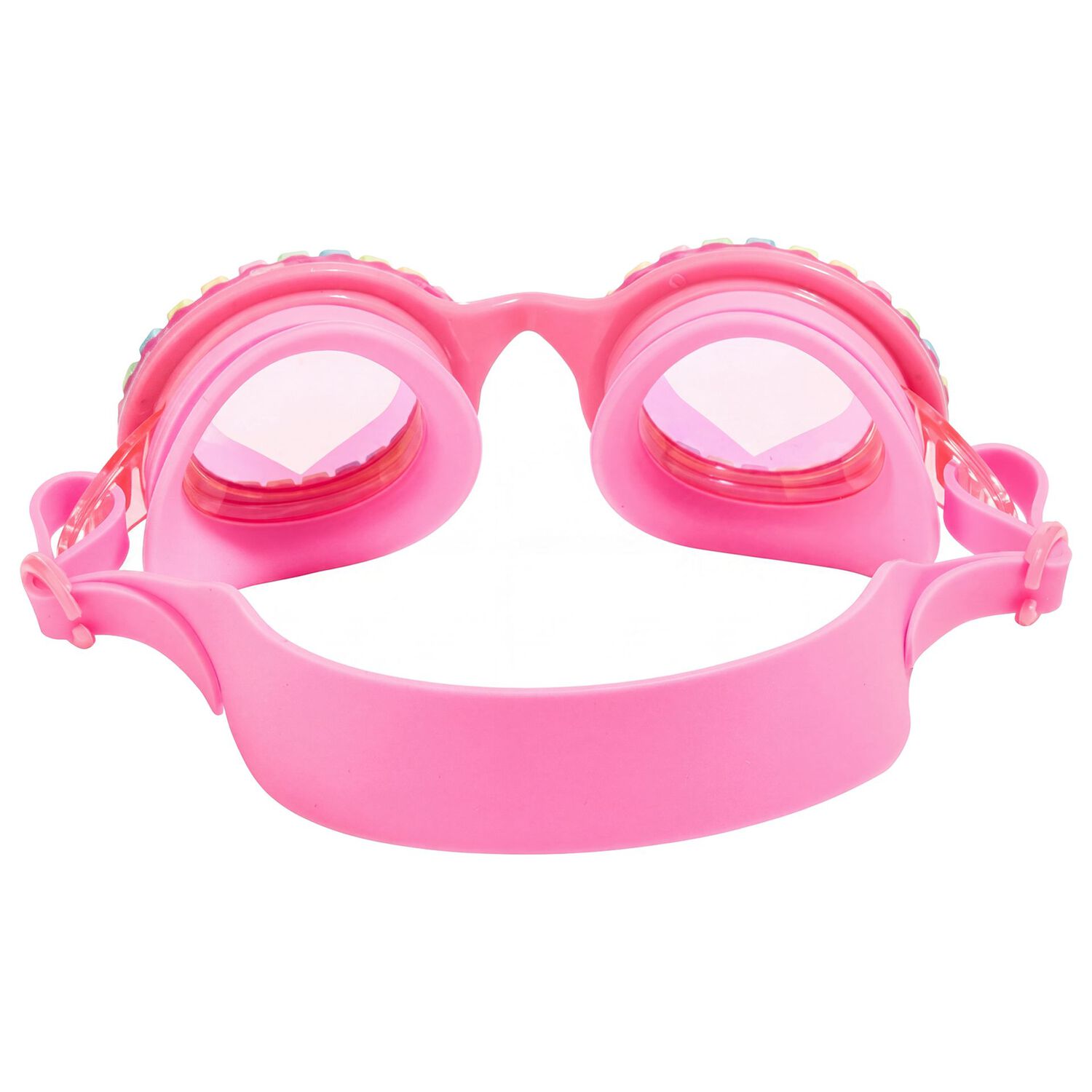 Girls Pink Candy Swimming Goggles, 2, hi-res