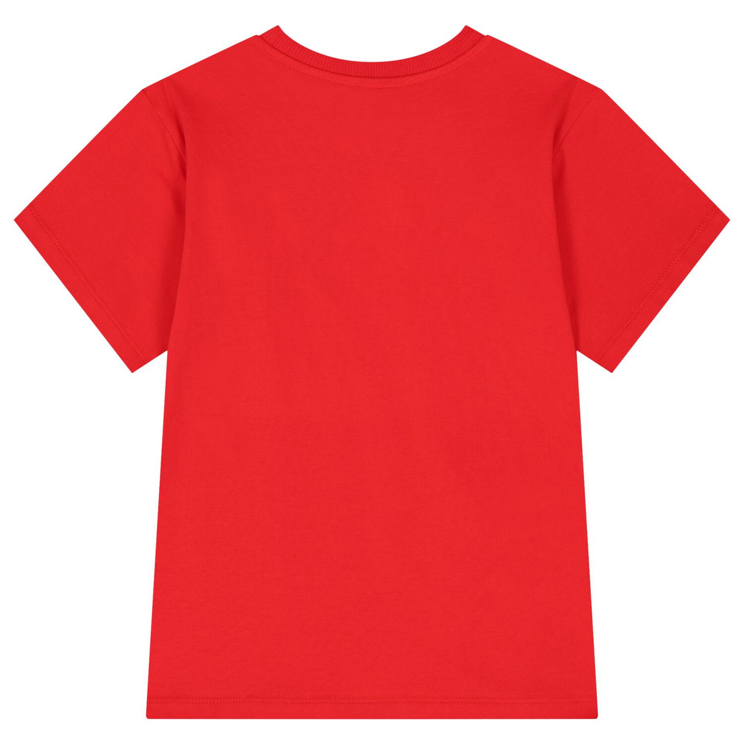 Girls Red Teddy Bear Logo T-Shirt, 2, hi-res
