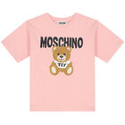 Pink Teddy Logo T-Shirt, 1, hi-res