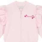 Younger Girls Pink Disney Logo Zip Up Top, 1, hi-res