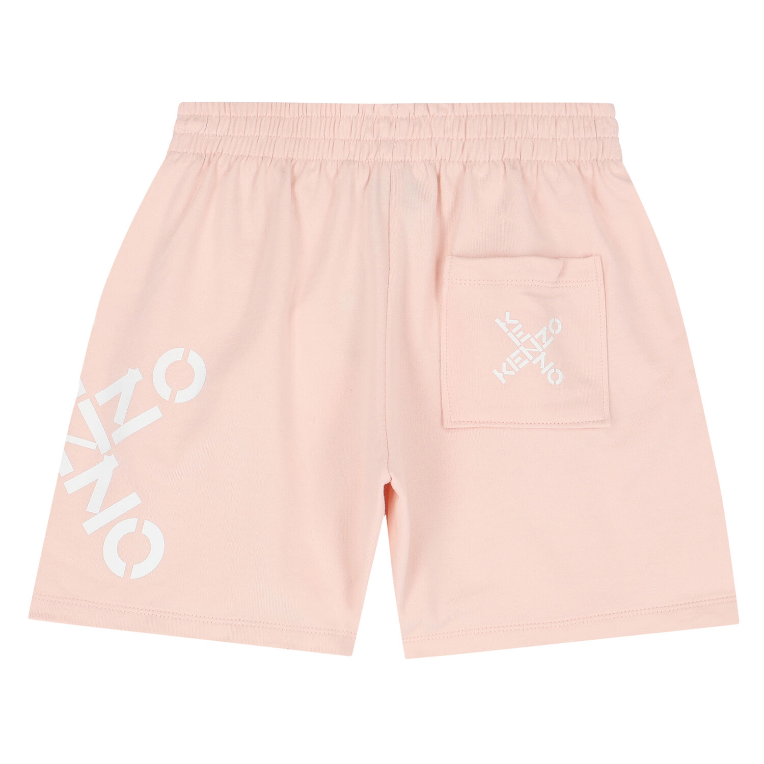 Girls Pink Logo Shorts, 1, hi-res