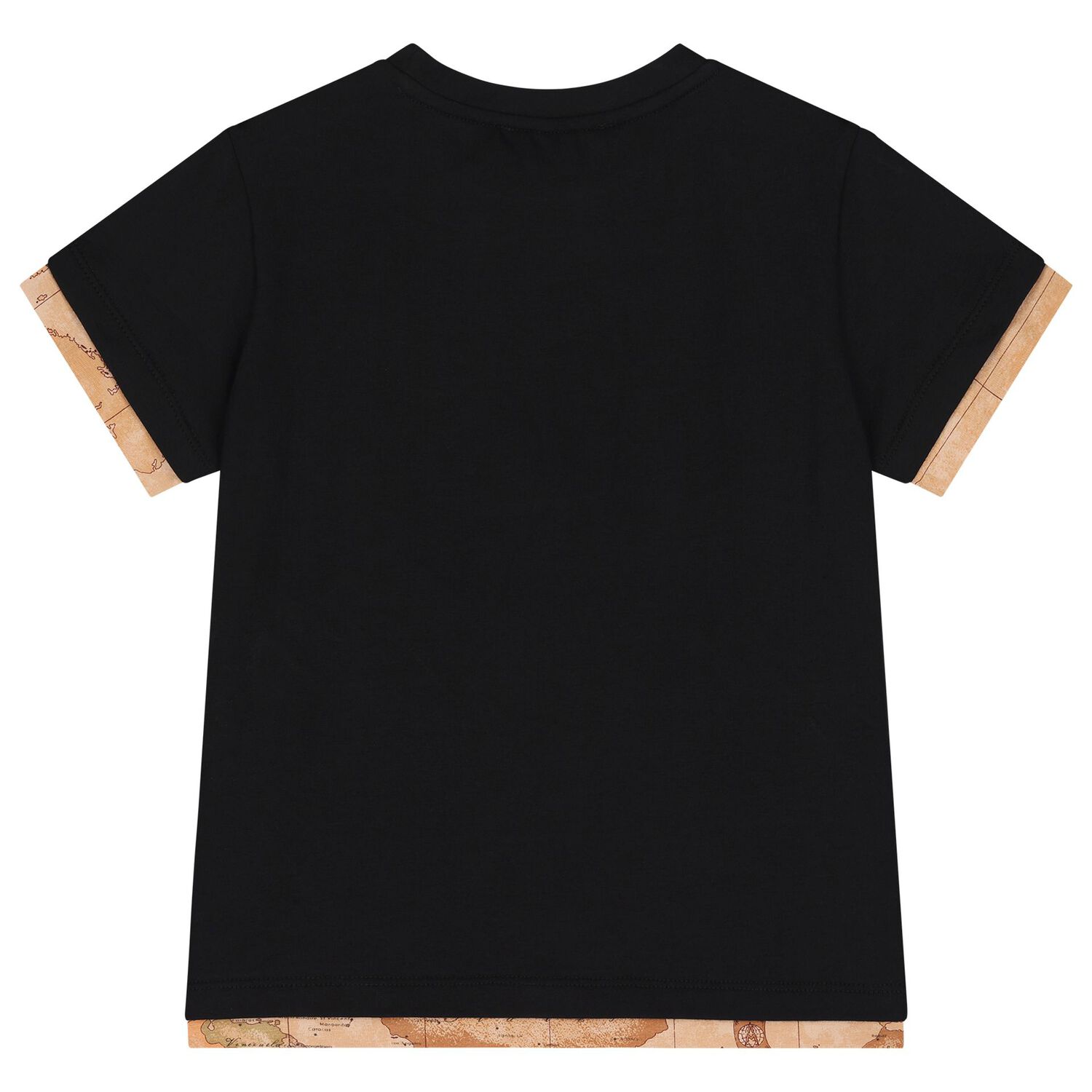Boys Ivory Geo Map Logo T-Shirt, 1, hi-res