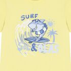 Younger Boys Yellow Shark T-Shirt, 2, hi-res
